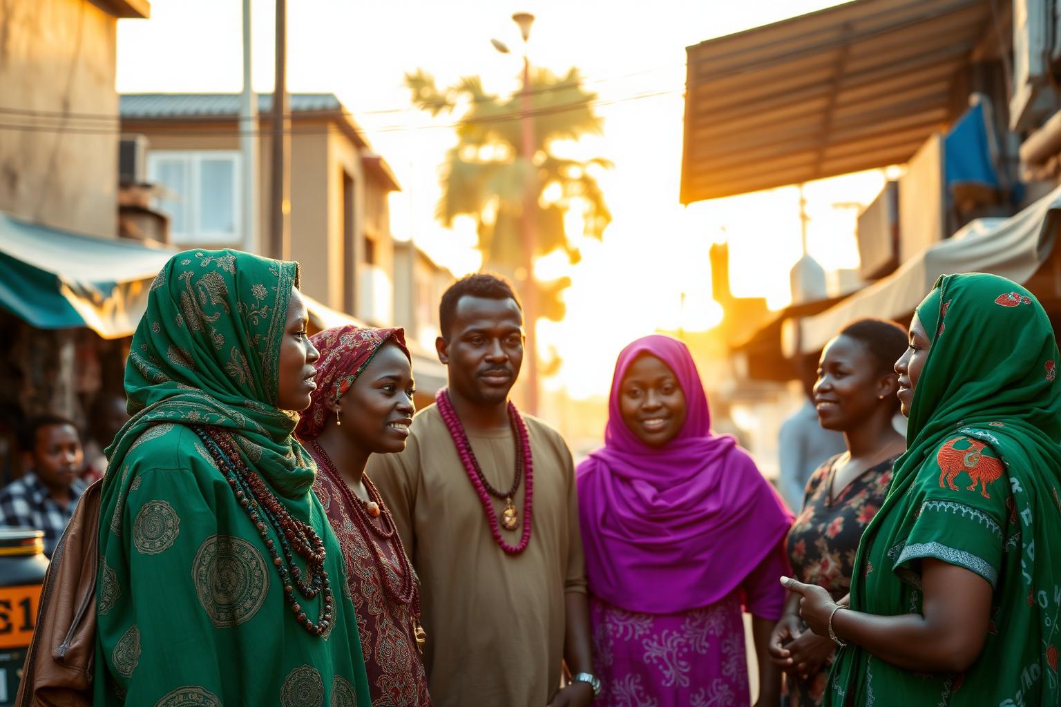 Nigerian community leaders gathered together